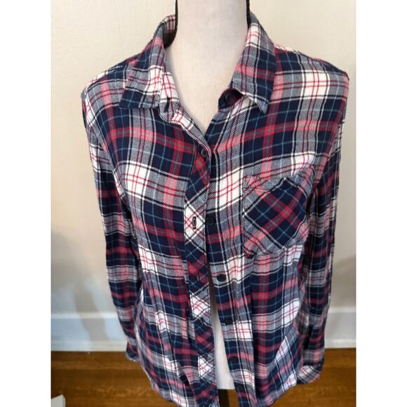 Beach Lunch Lounge Soft Flannel Shirt Size M - Picture 4 of 4